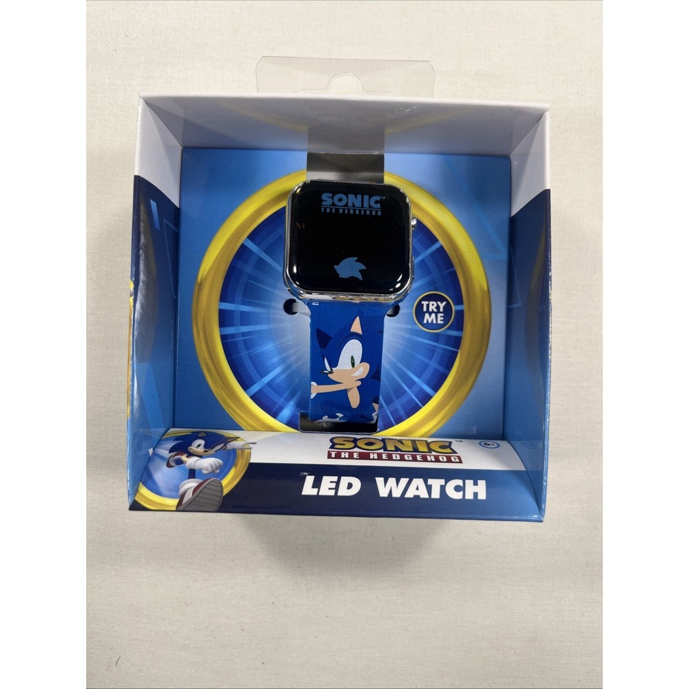 Sonic The Hedgehog LED Kids Digital Wrist Watch Blue